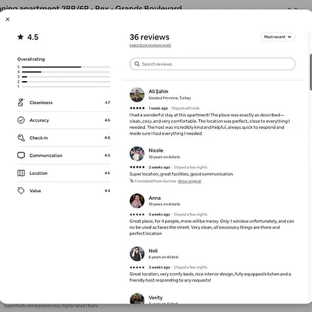 Les Halles - Grands Boulevards Stylish 2br - 6p Apartment