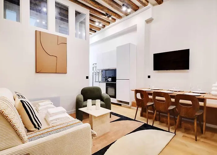 Les Halles - Grands Boulevards Stylish 2br - 6p Lägenhet *